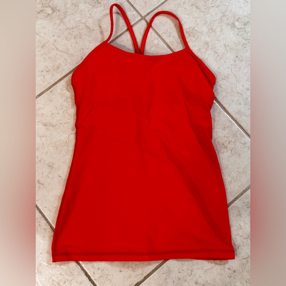 Women’s Red Power Y Lululemon Tank Top. Size 8. NWOT